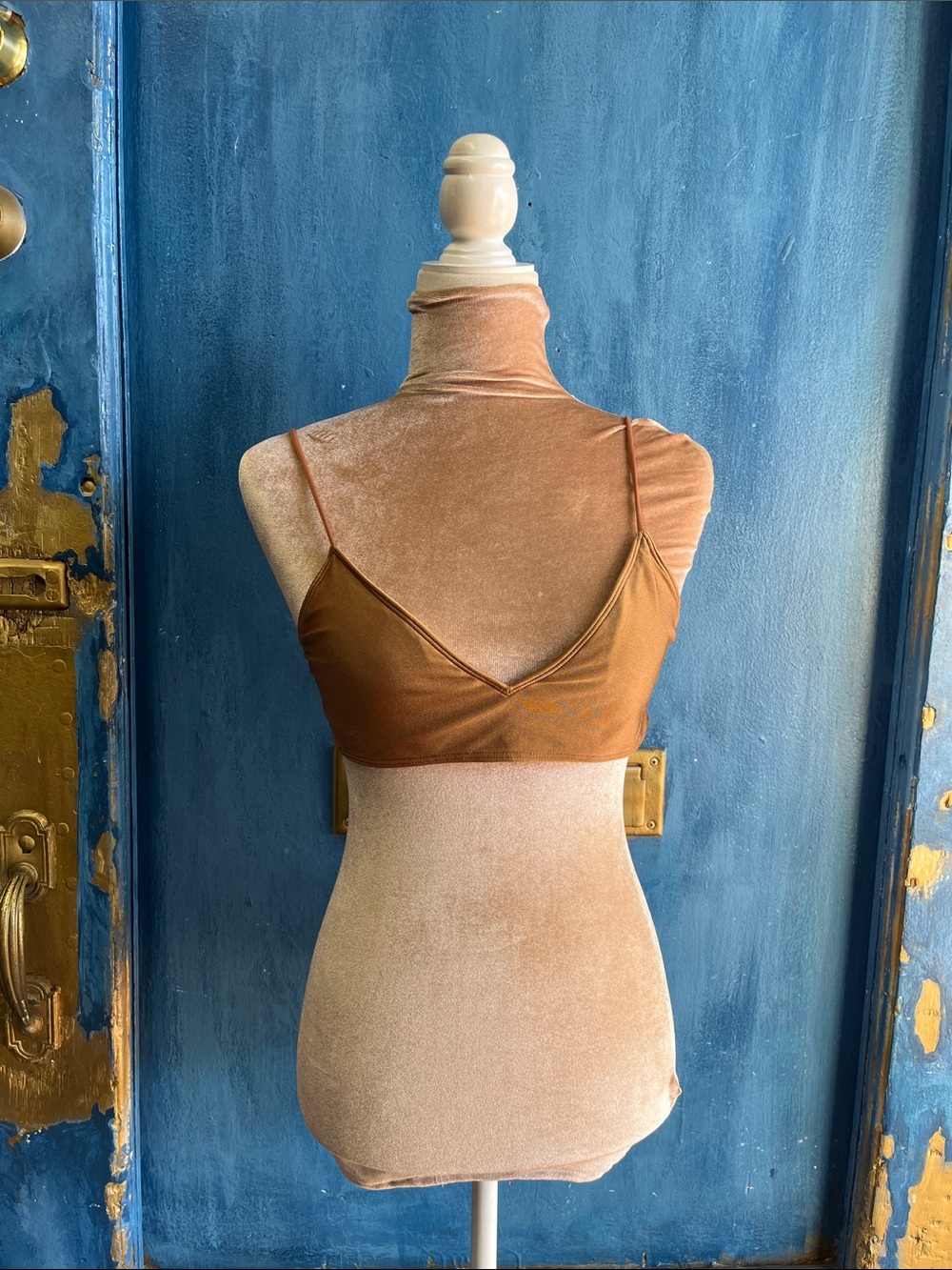 Source Unknown Rust Brown Stretch Bralette